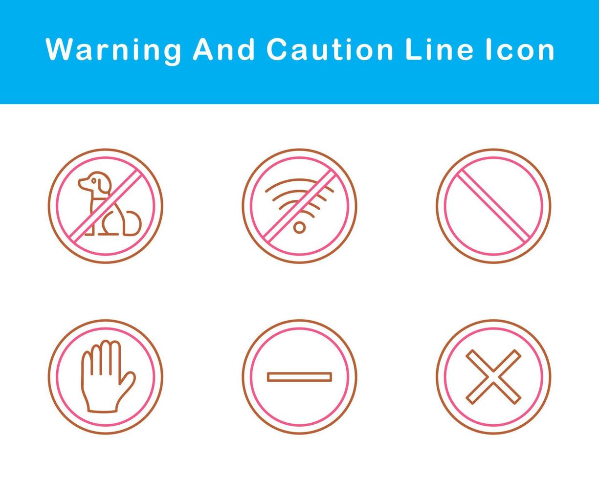 Warning And Caution Vector Icon Set