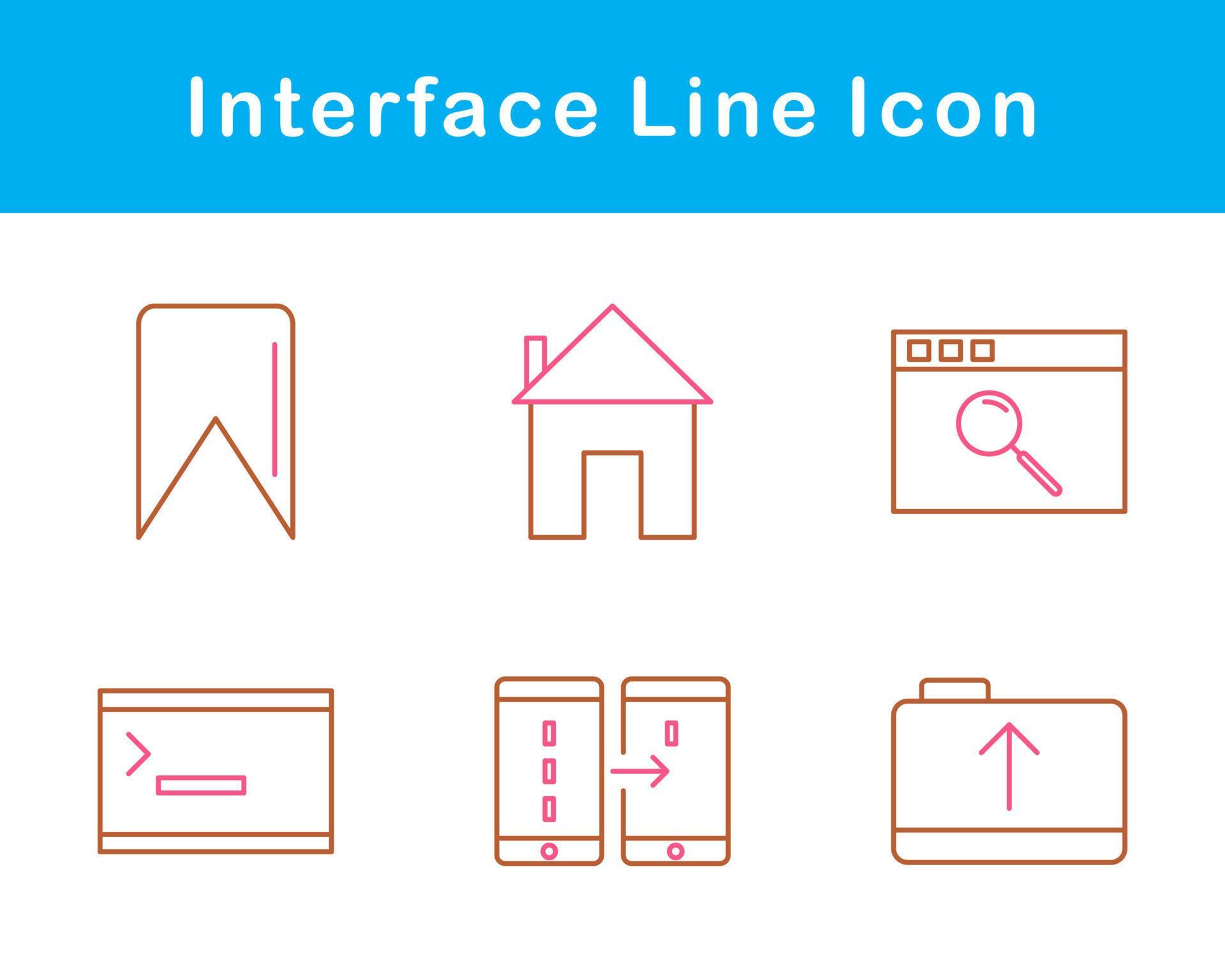 Interface Vector Icon Set 21458541 Vector Art at Vecteezy