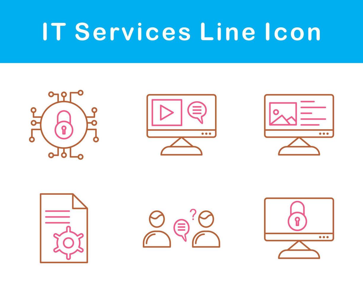 IT Services Vector Icon Set