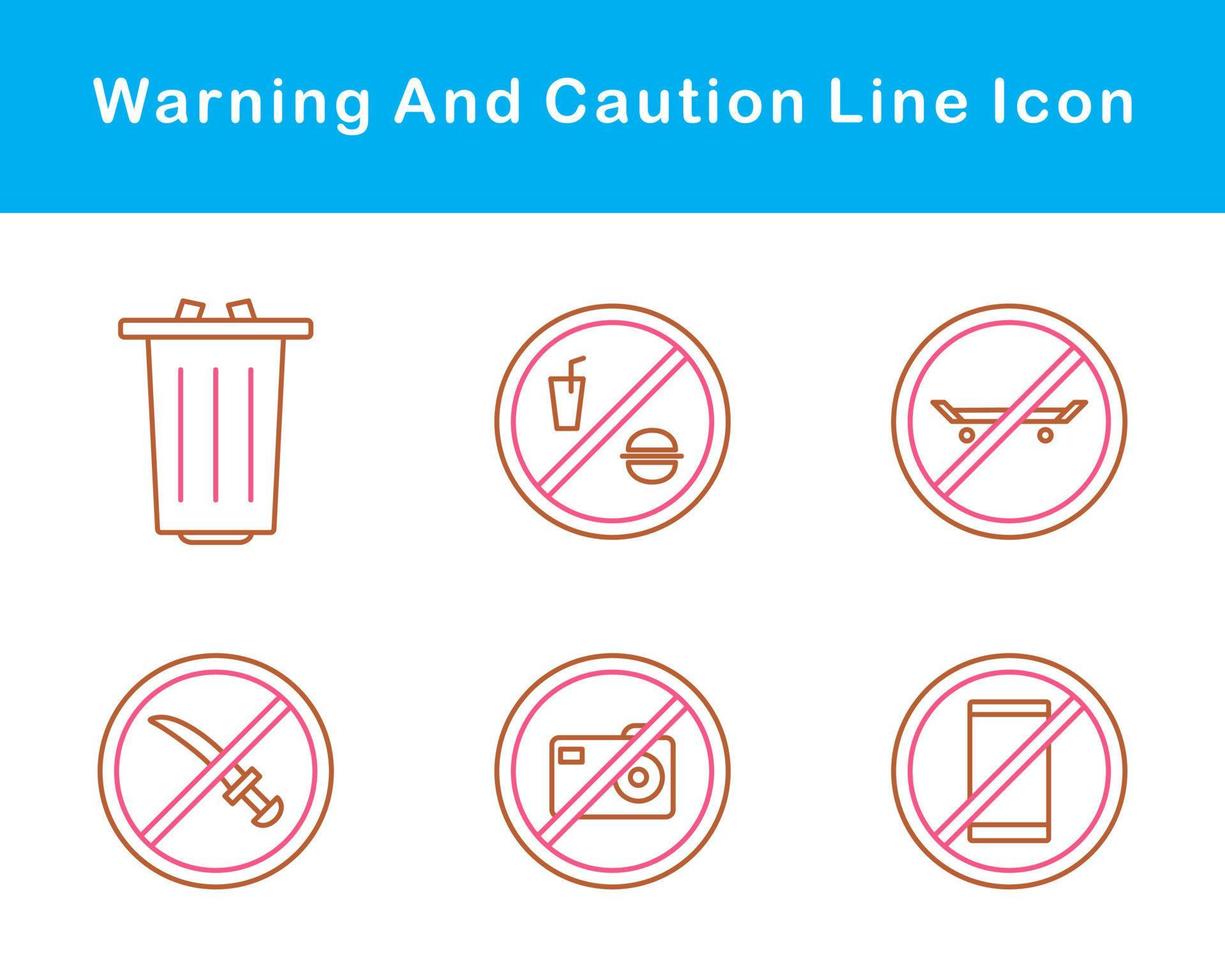 Warning And Caution Vector Icon Set