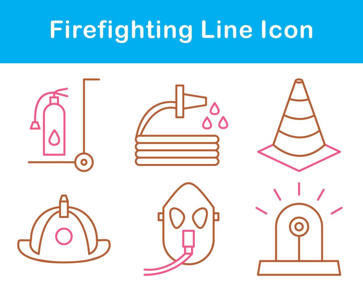 Firefighting Vector Icon Set