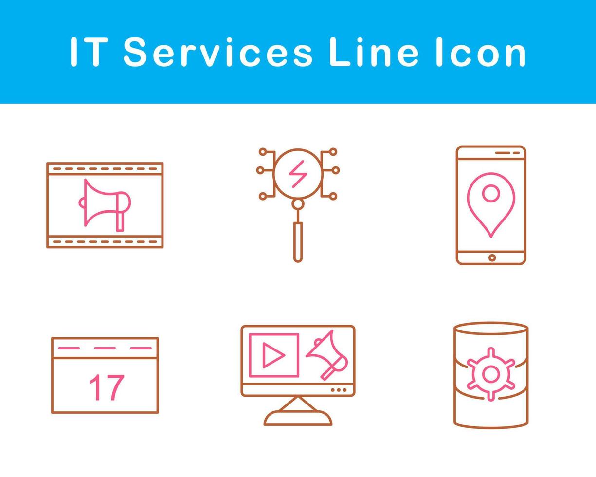 IT Services Vector Icon Set