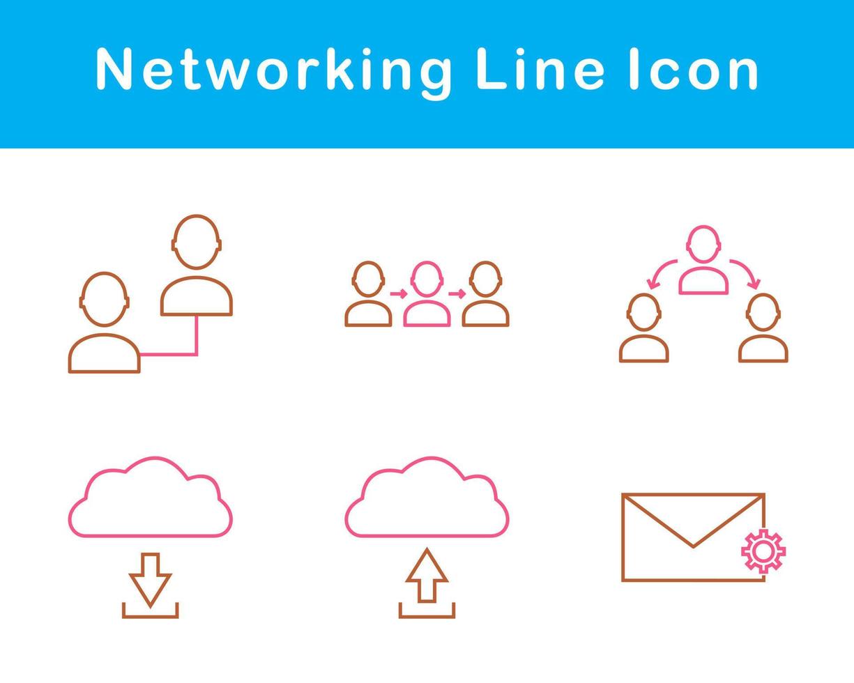 Networking Vector Icon Set