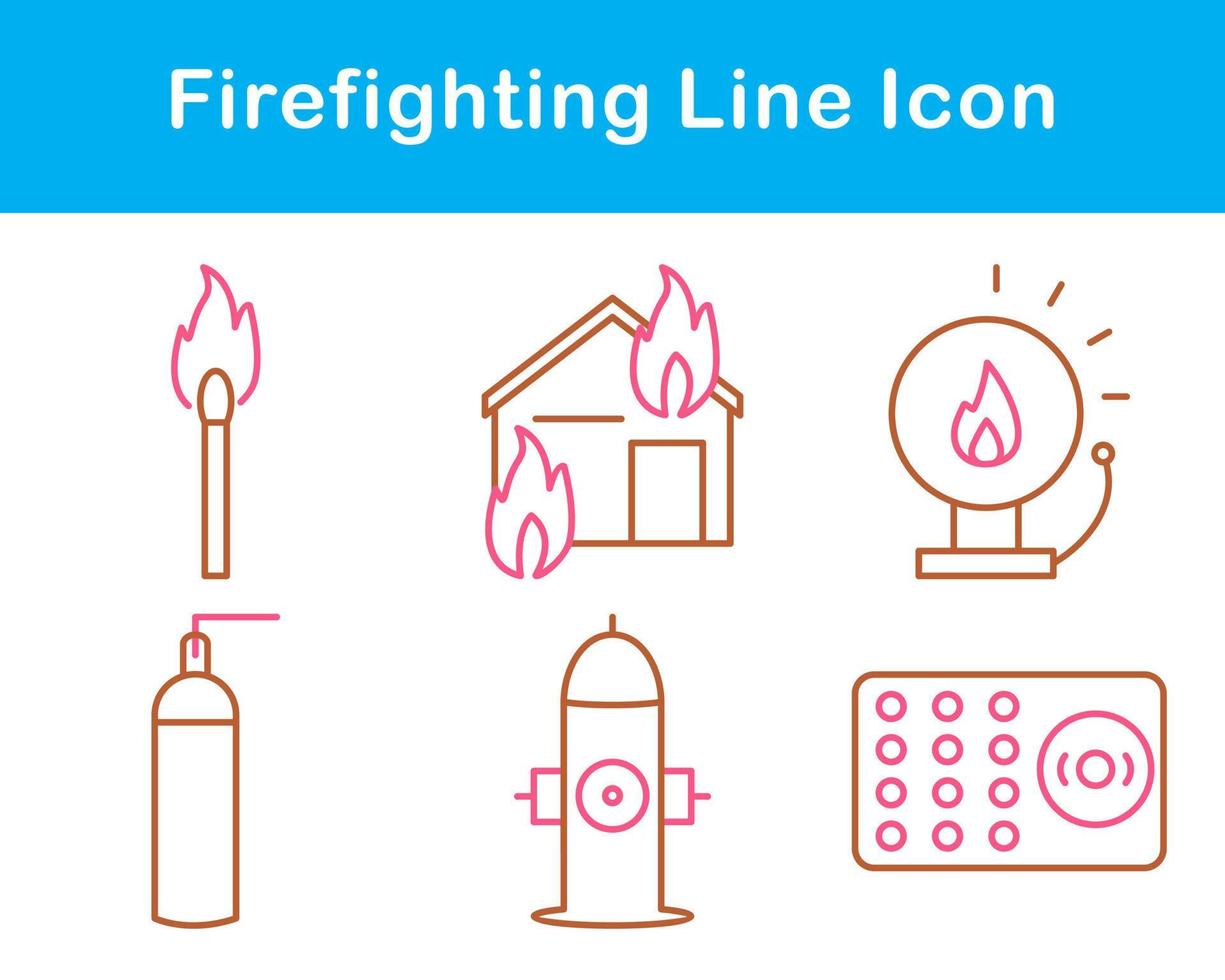 Firefighting Vector Icon Set