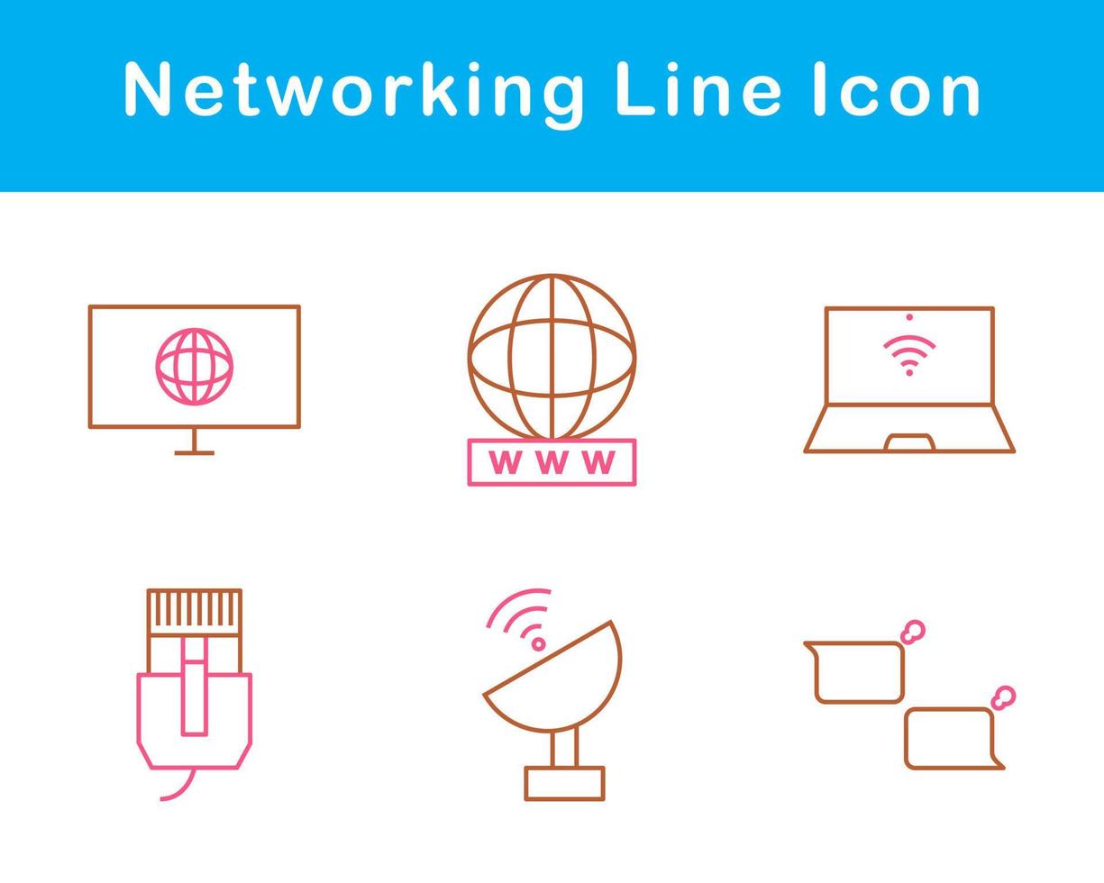 Networking Vector Icon Set