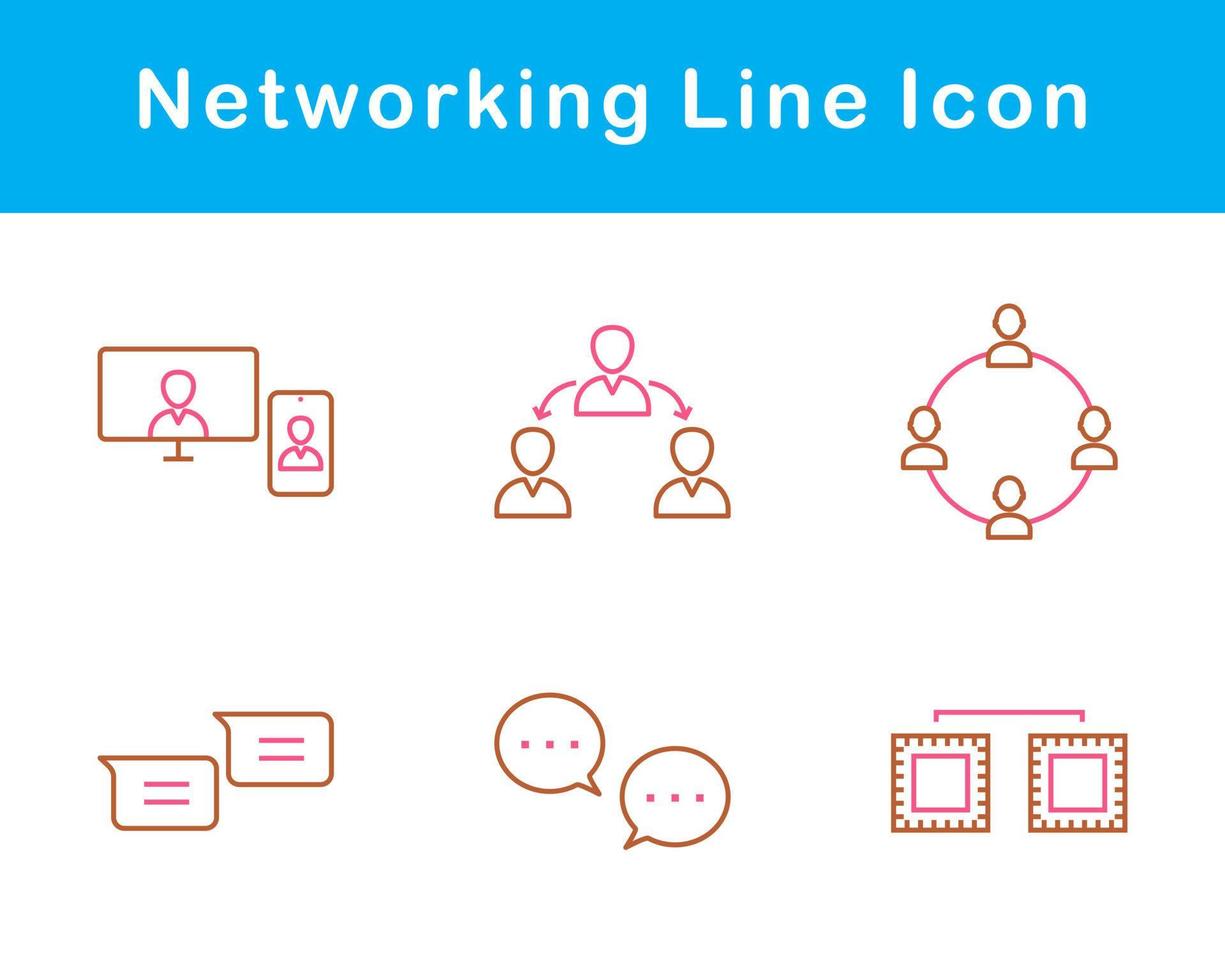 Networking Vector Icon Set