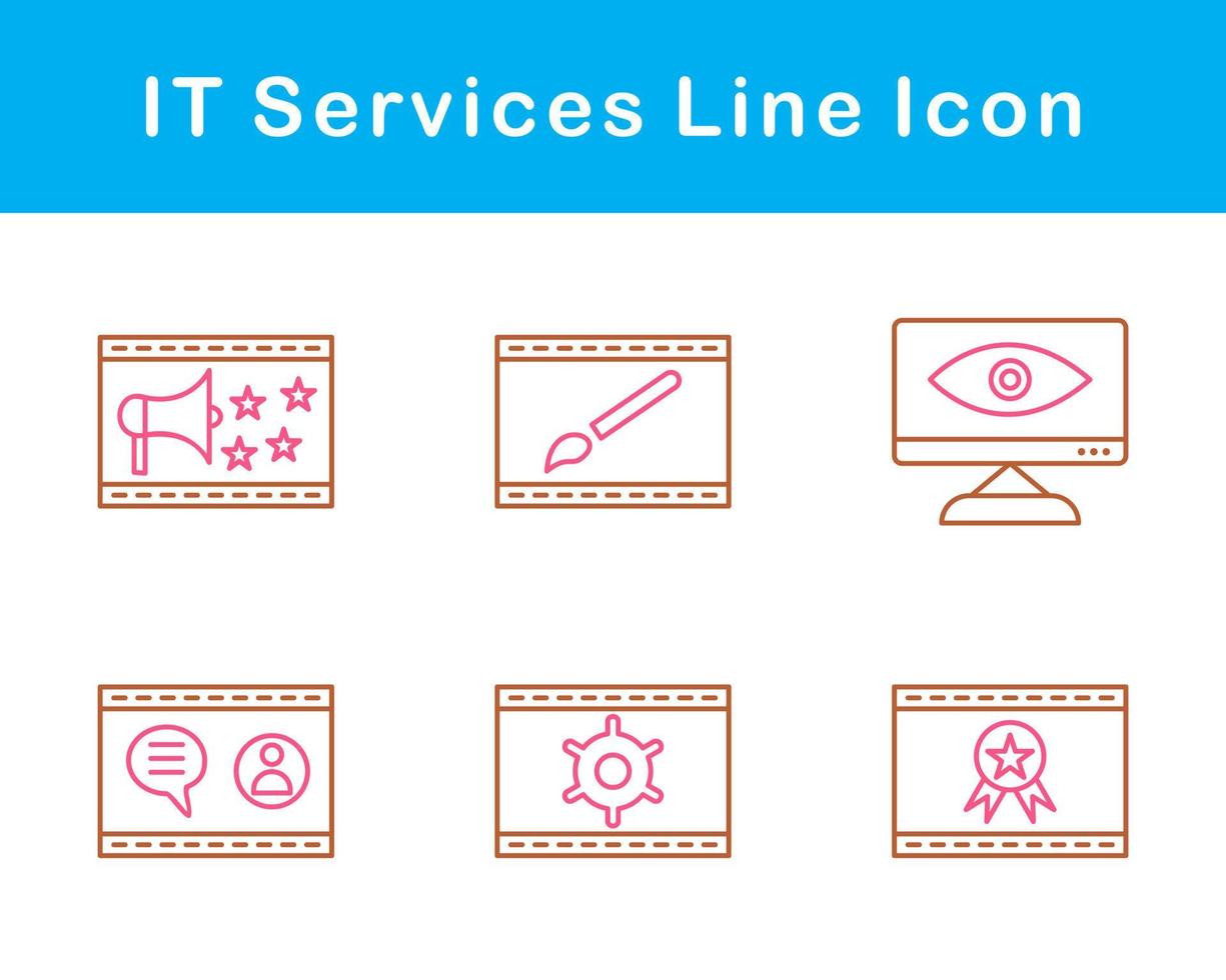 IT Services Vector Icon Set