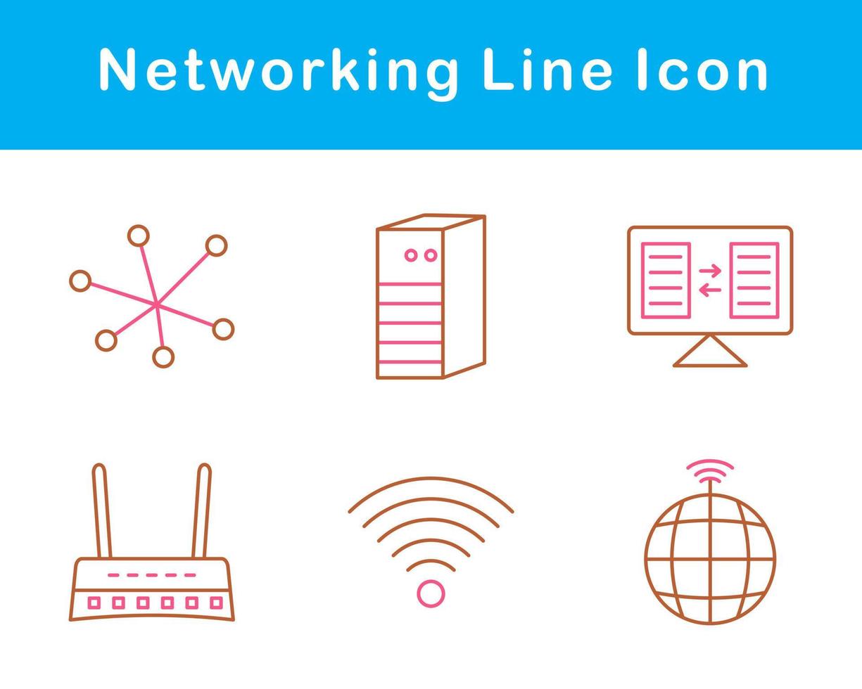 Networking Vector Icon Set