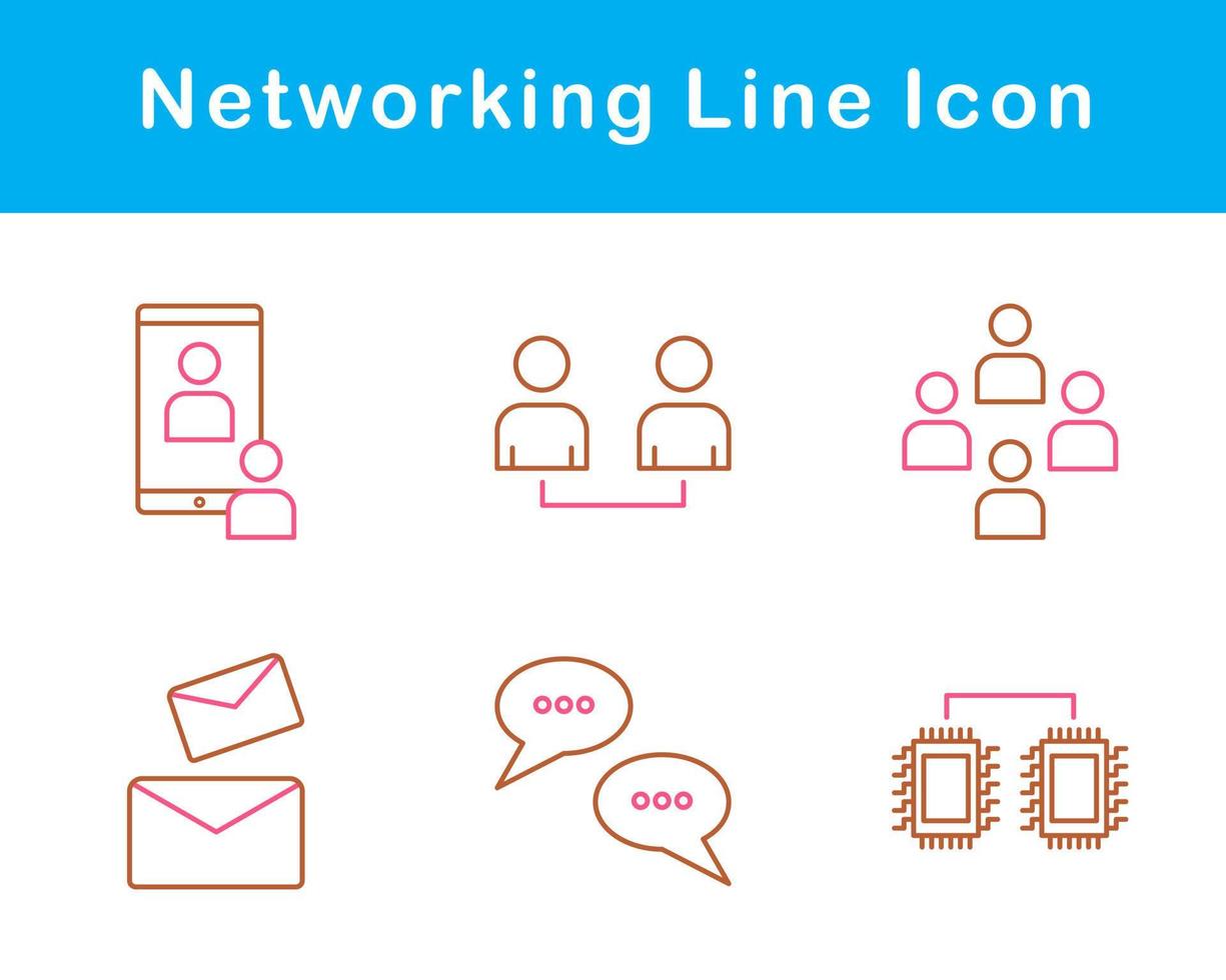 Networking Vector Icon Set