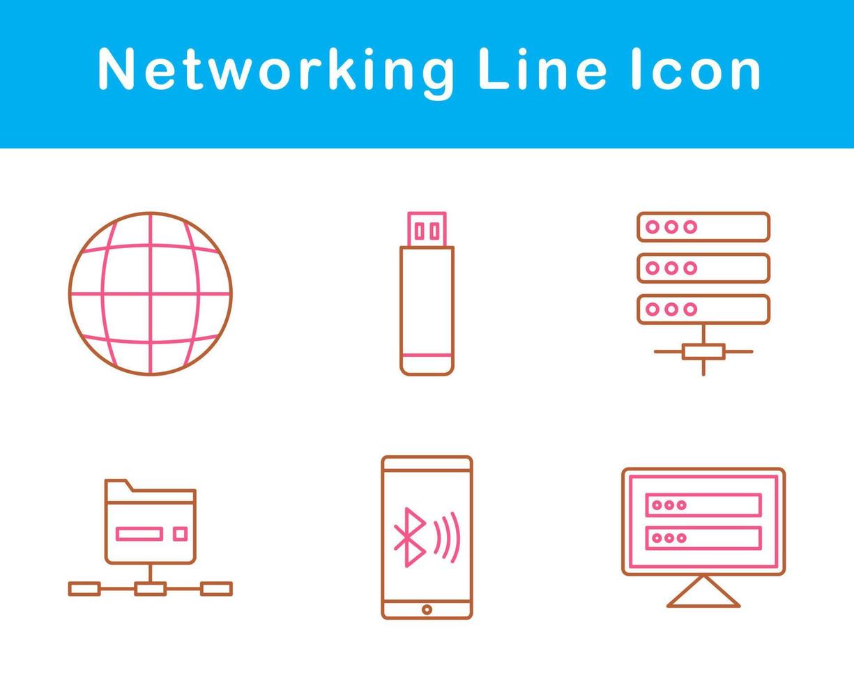 Networking Vector Icon Set