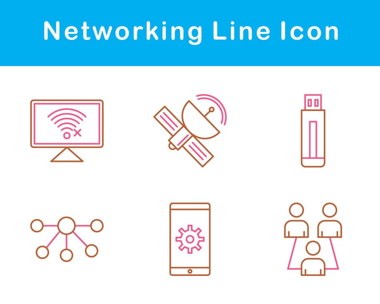 Networking Vector Icon Set