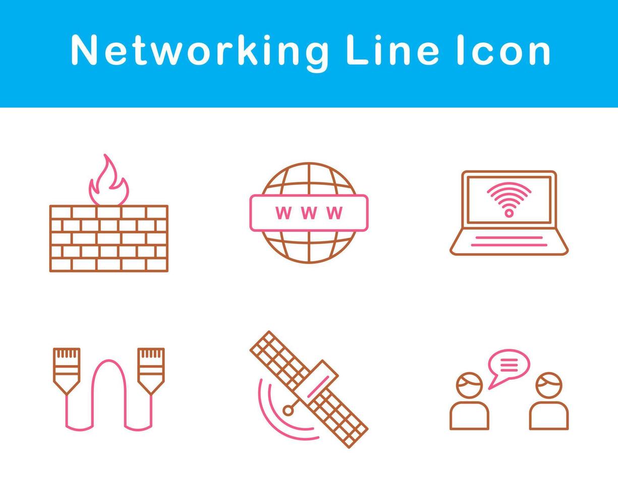 Networking Vector Icon Set