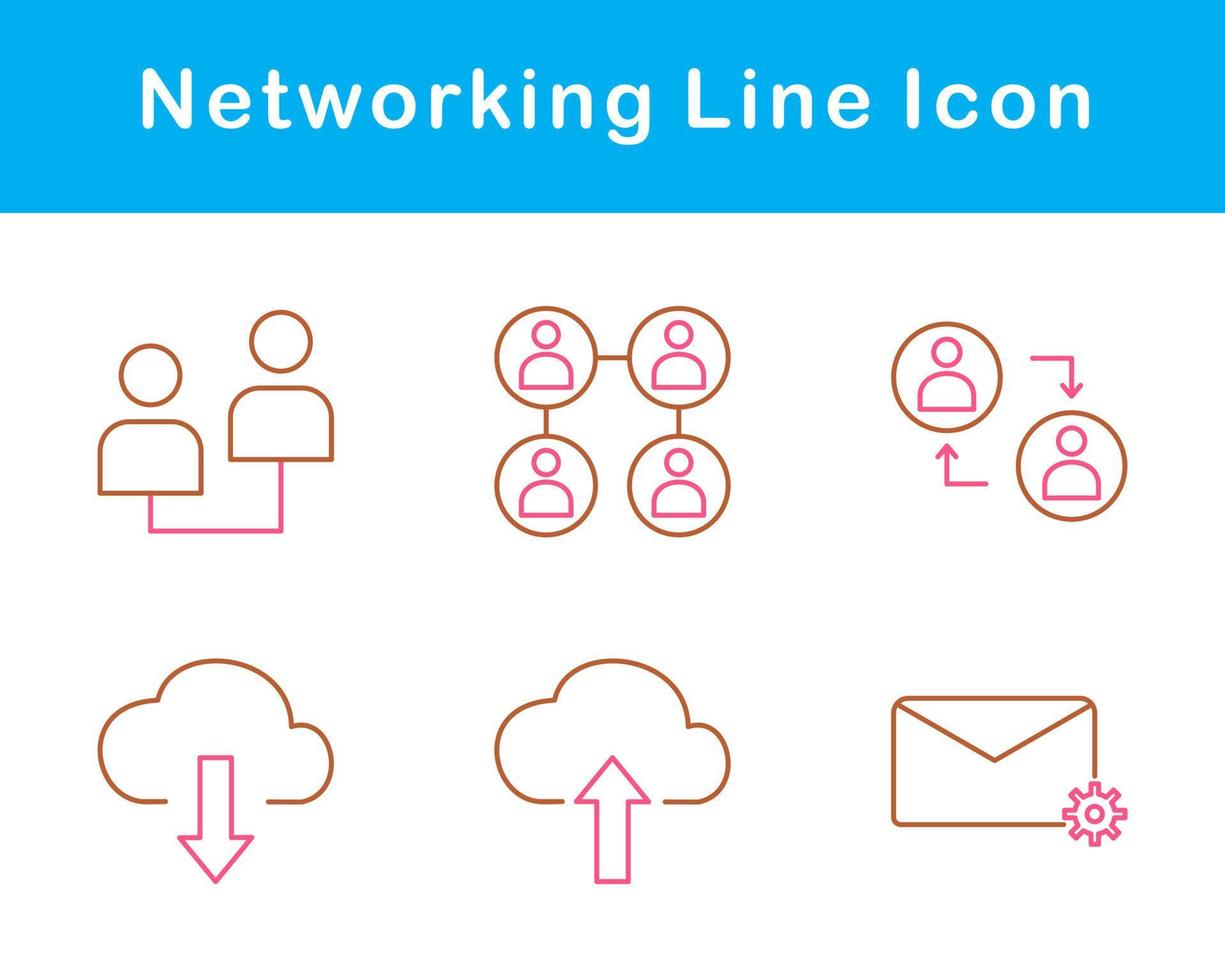 Networking Vector Icon Set