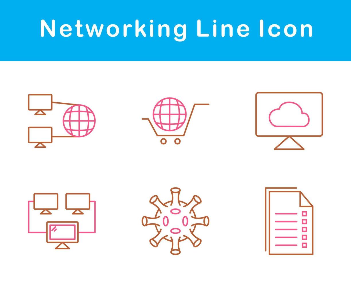 Networking Vector Icon Set