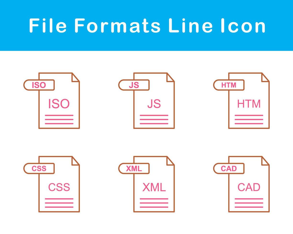 File Formats Vector Icon Set