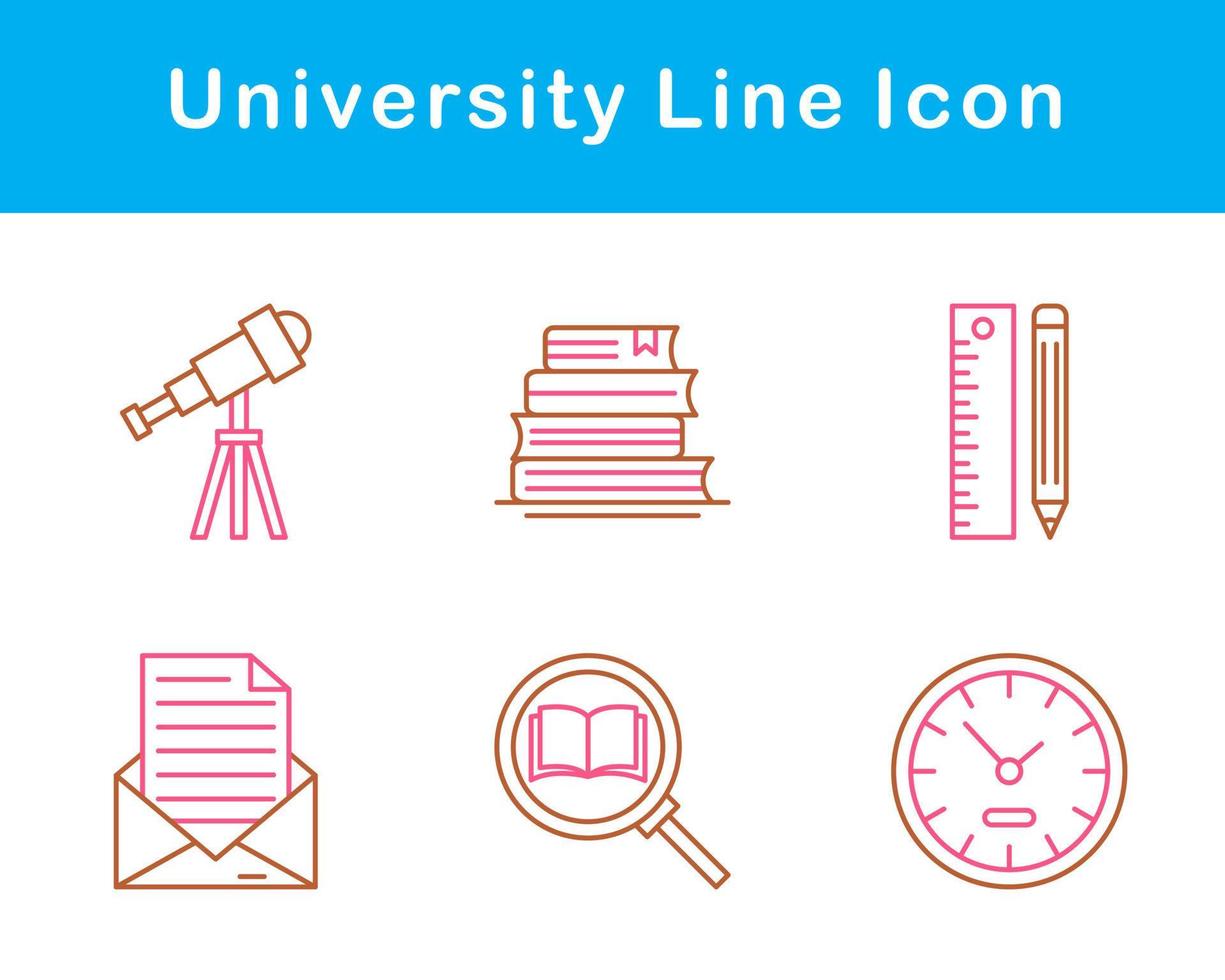 university Vector Icon Set