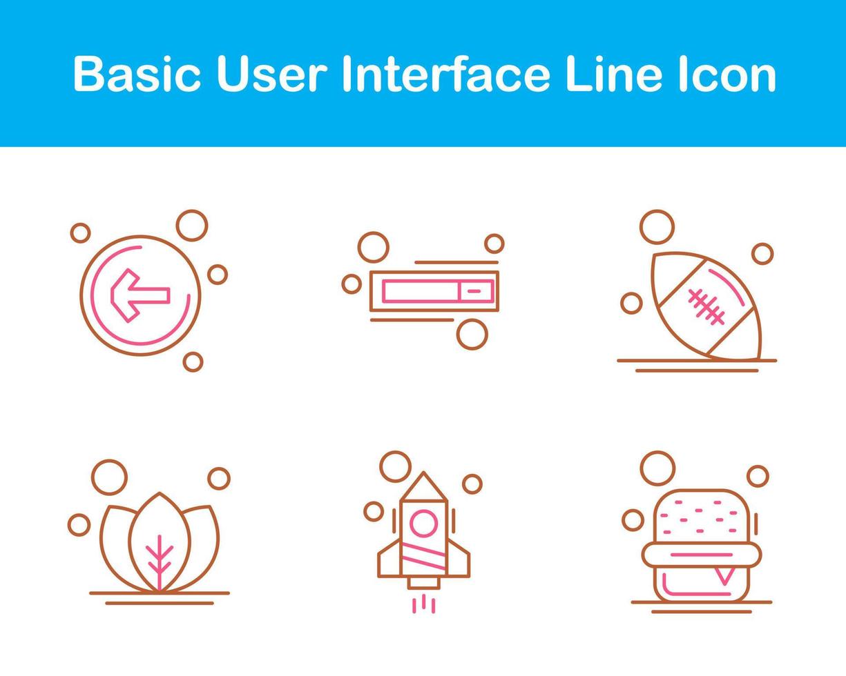 Basic User Interface Vector Icon Set