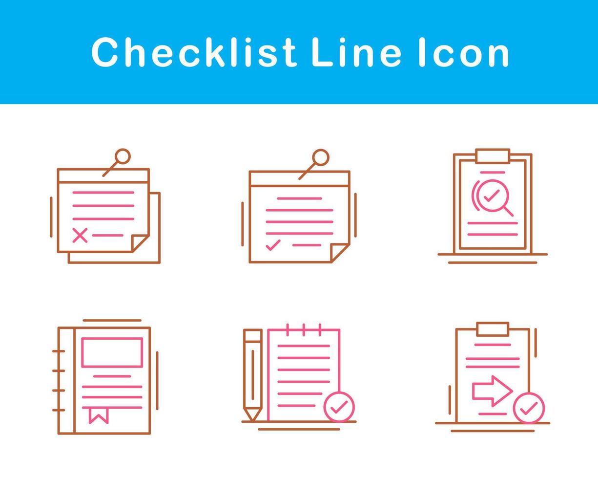 Checklist Vector Icon Set