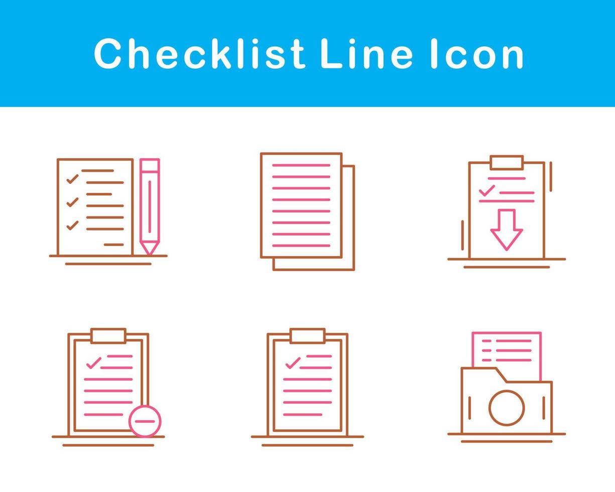 Checklist Vector Icon Set