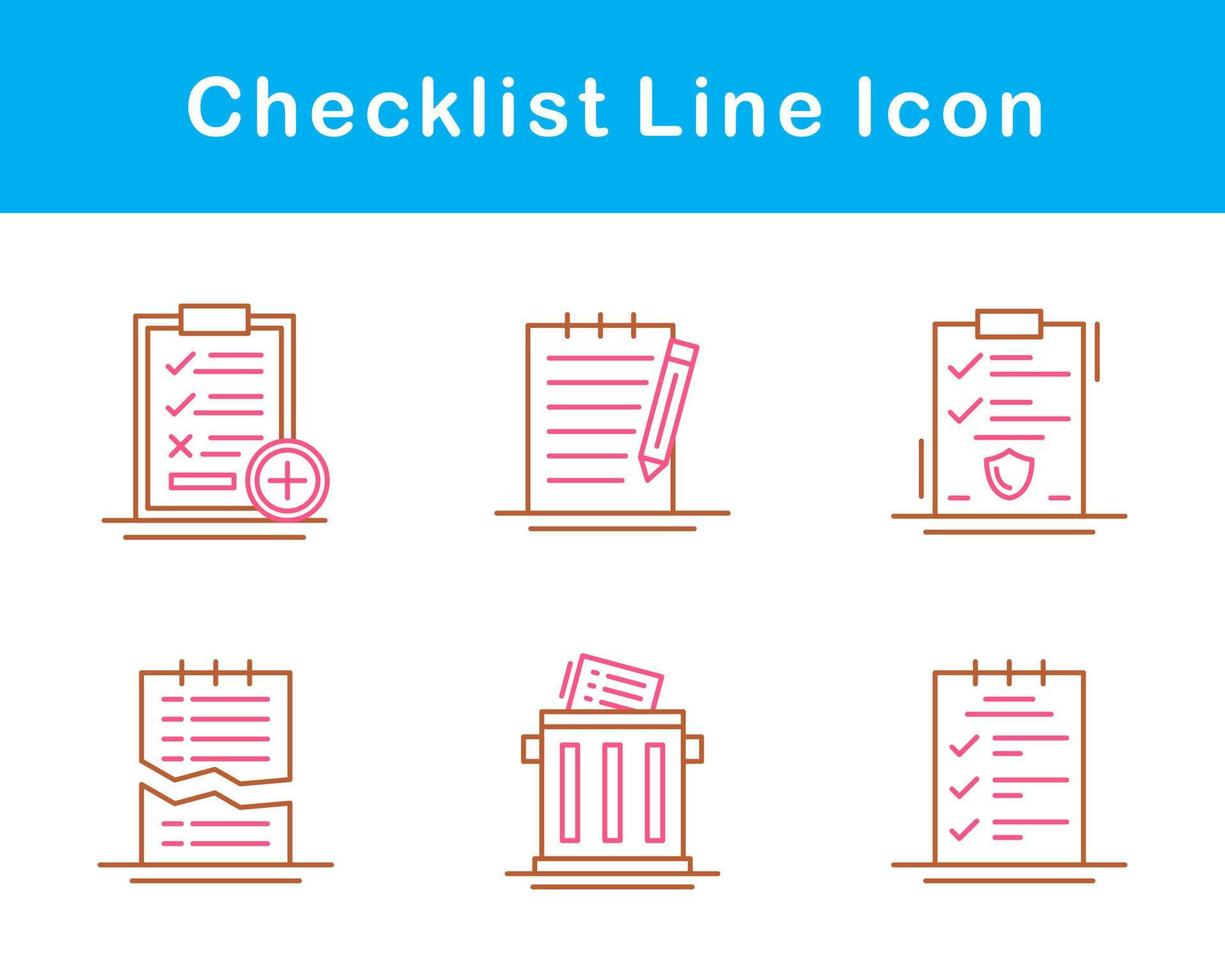 Checklist Vector Icon Set