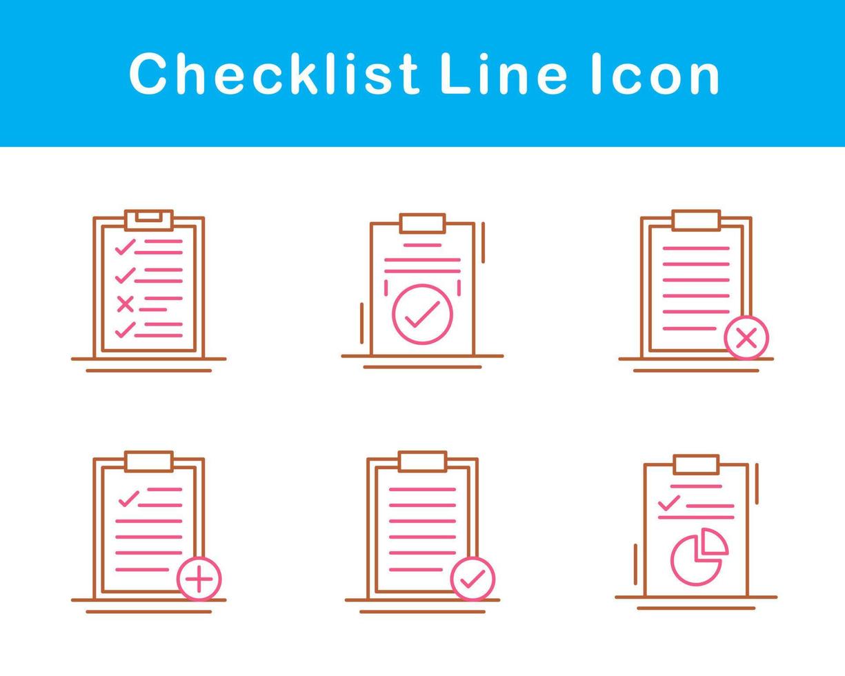 Checklist Vector Icon Set