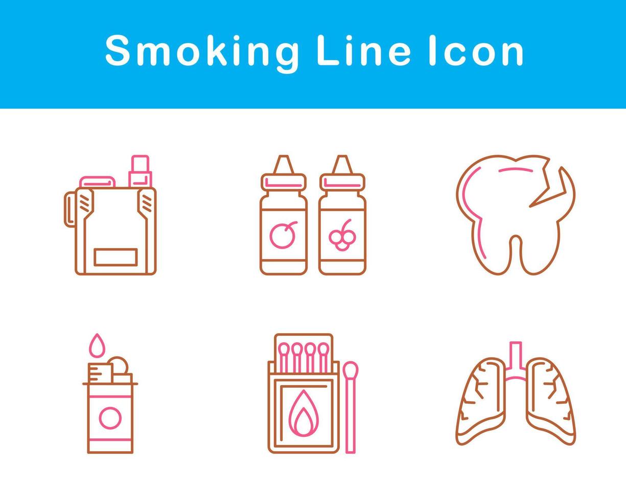 Smoking Vector Icon Set