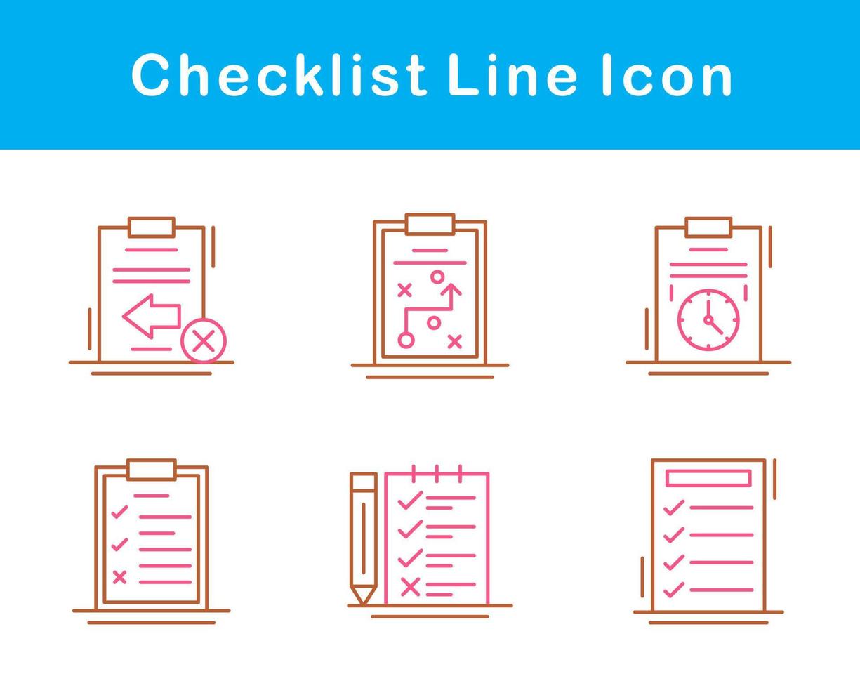 Checklist Vector Icon Set