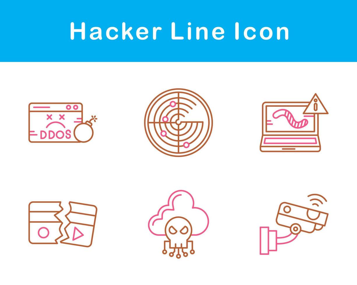Hacker Vector Icon Set