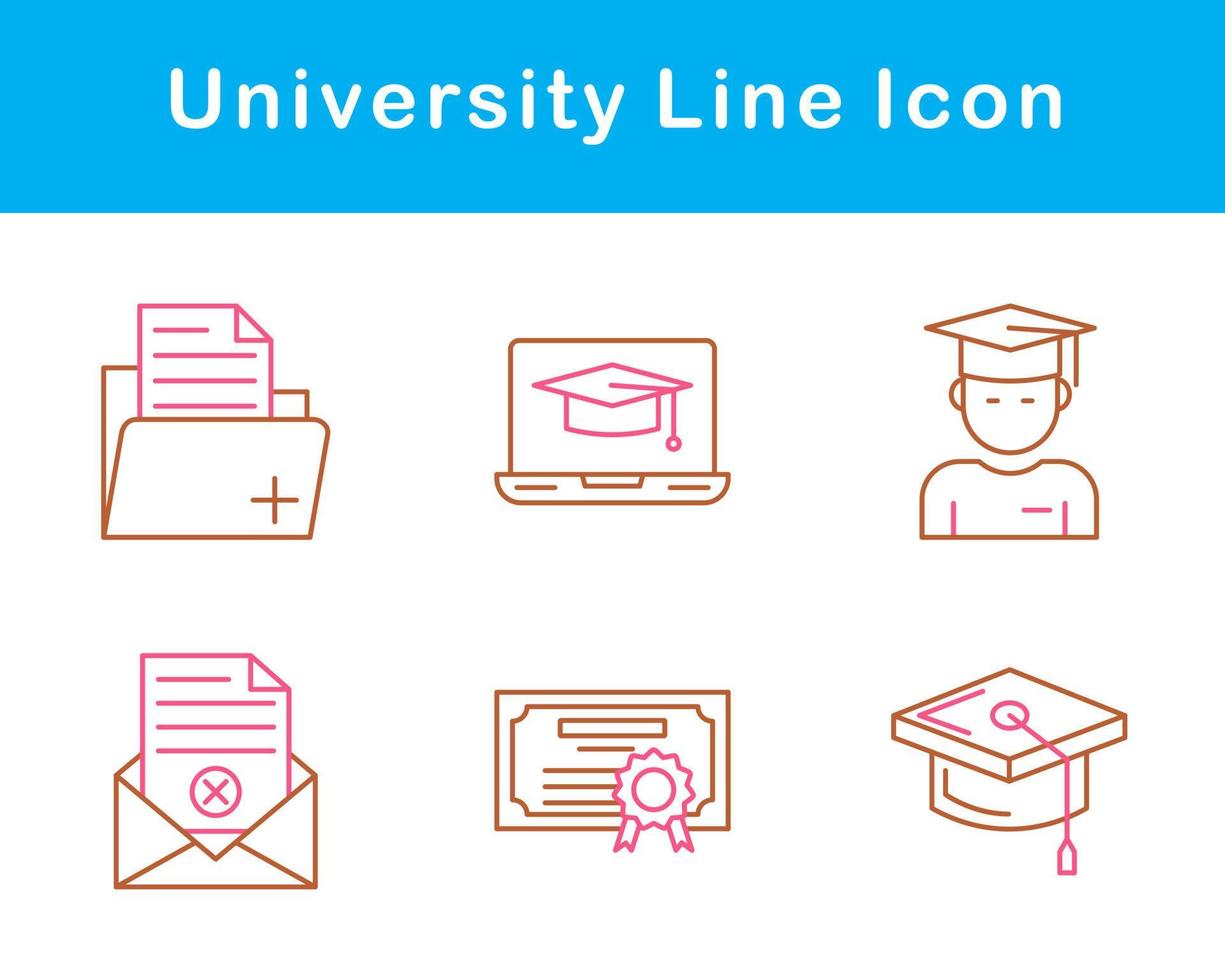 university Vector Icon Set