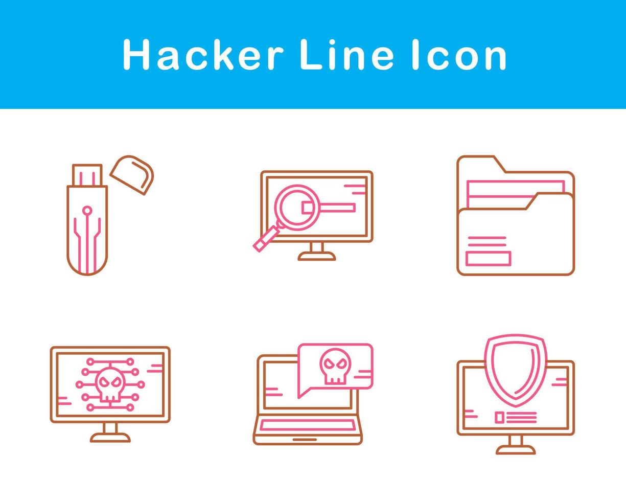 Hacker Vector Icon Set