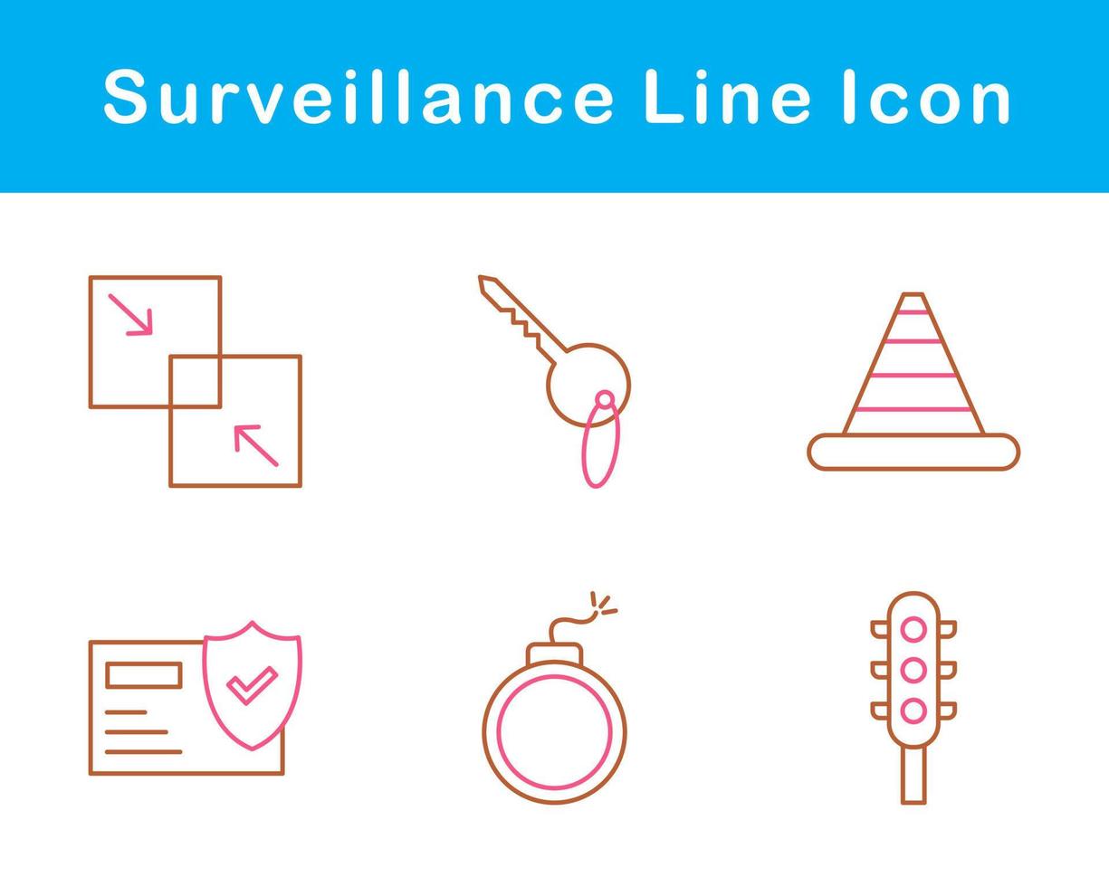 Surveillance Vector Icon Set
