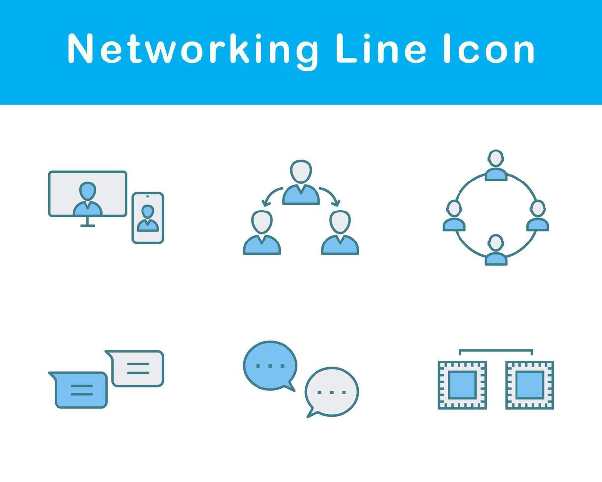 Networking Vector Icon Set