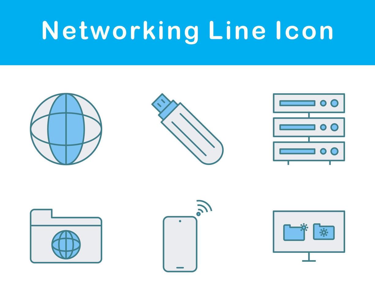 Networking Vector Icon Set