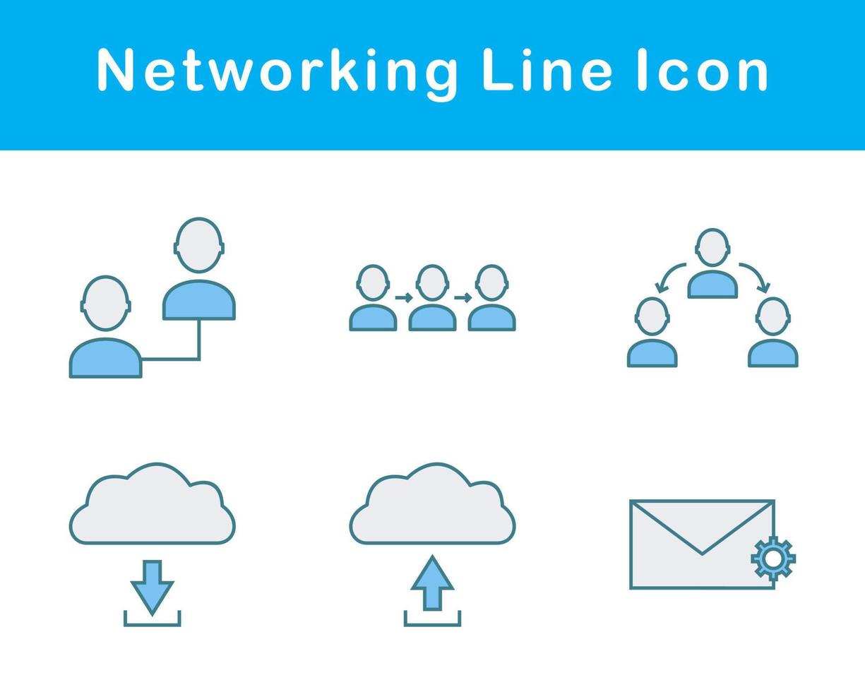 Networking Vector Icon Set