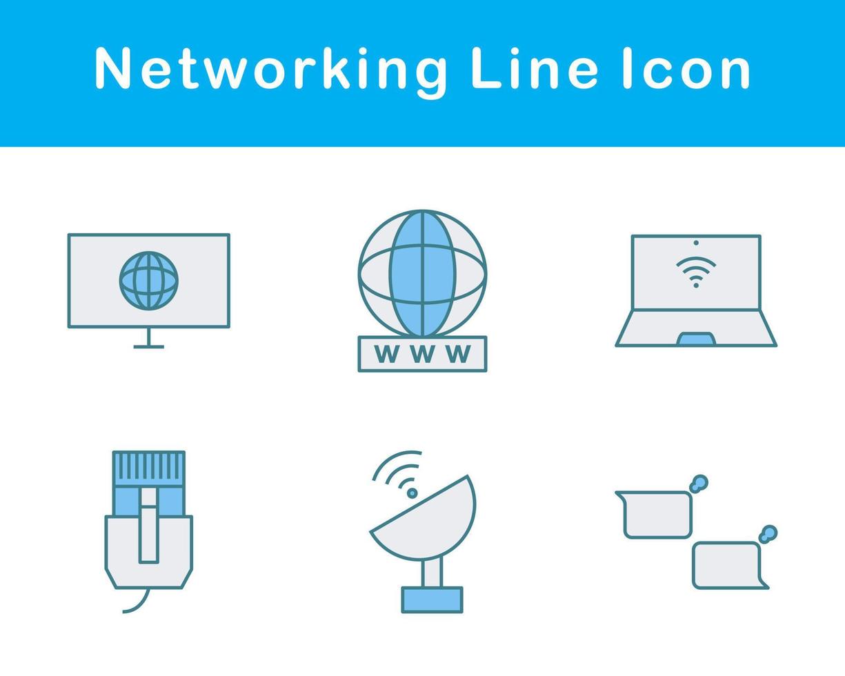 Networking Vector Icon Set