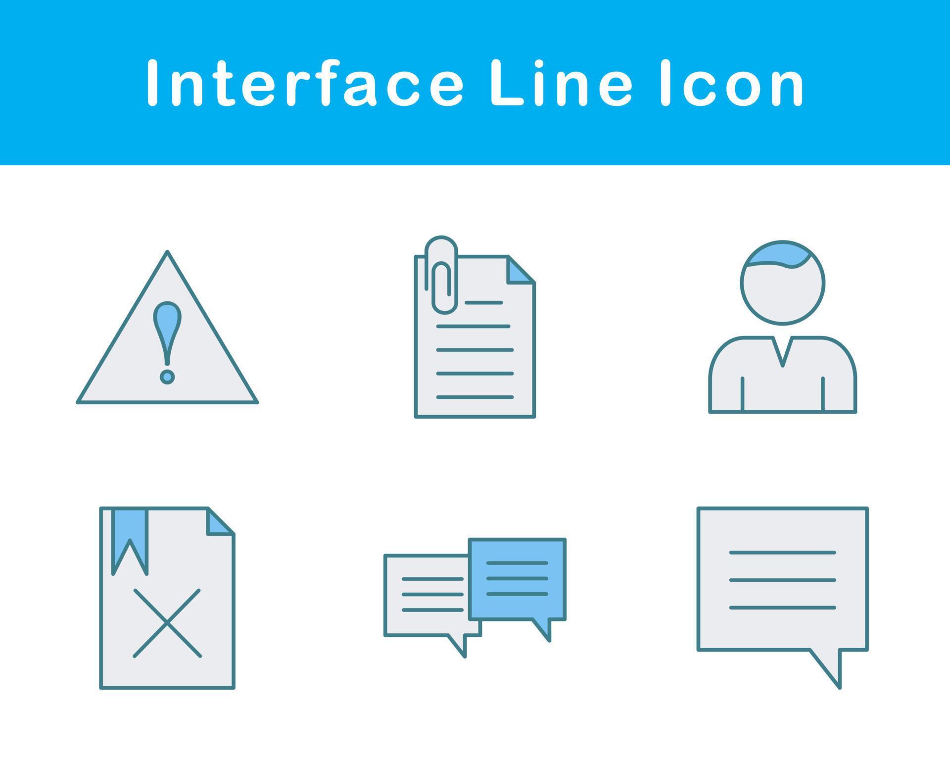 Interface Vector Icon Set 21458965 Vector Art at Vecteezy