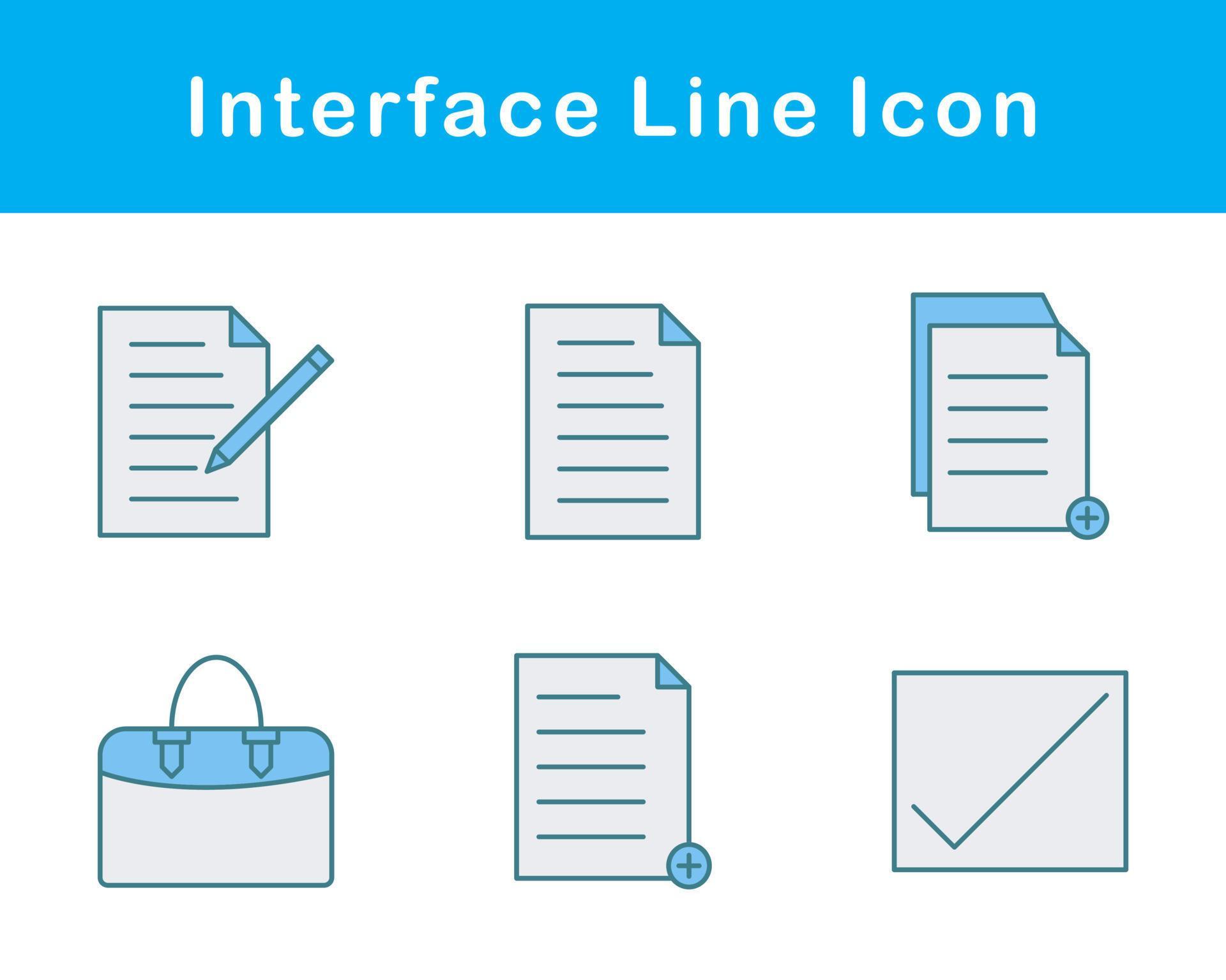Interface Vector Icon Set 21458966 Vector Art at Vecteezy