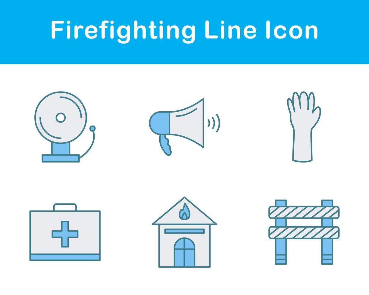 Firefighting Vector Icon Set