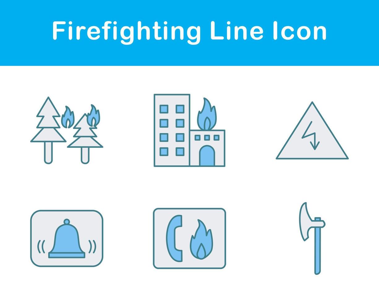 Firefighting Vector Icon Set