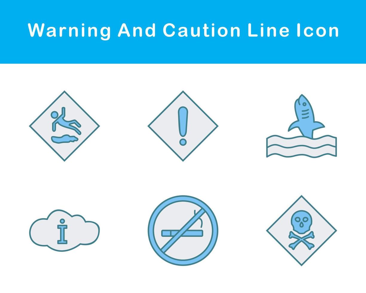 Warning And Caution Vector Icon Set