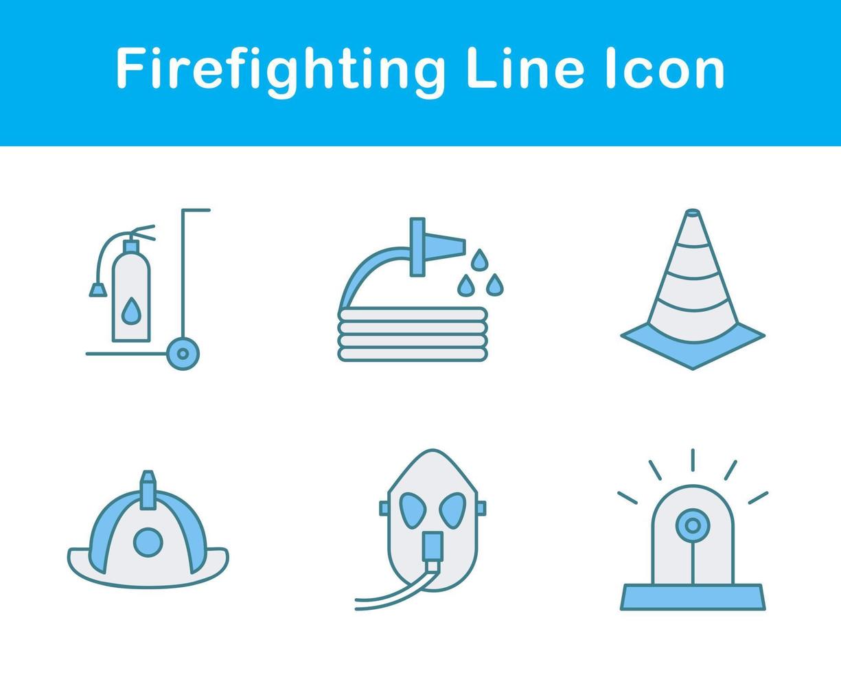 Firefighting Vector Icon Set