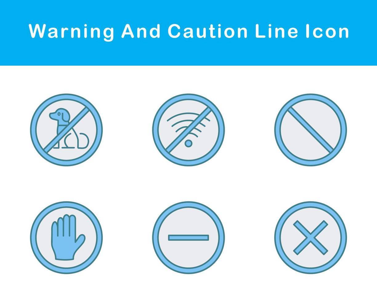 Warning And Caution Vector Icon Set