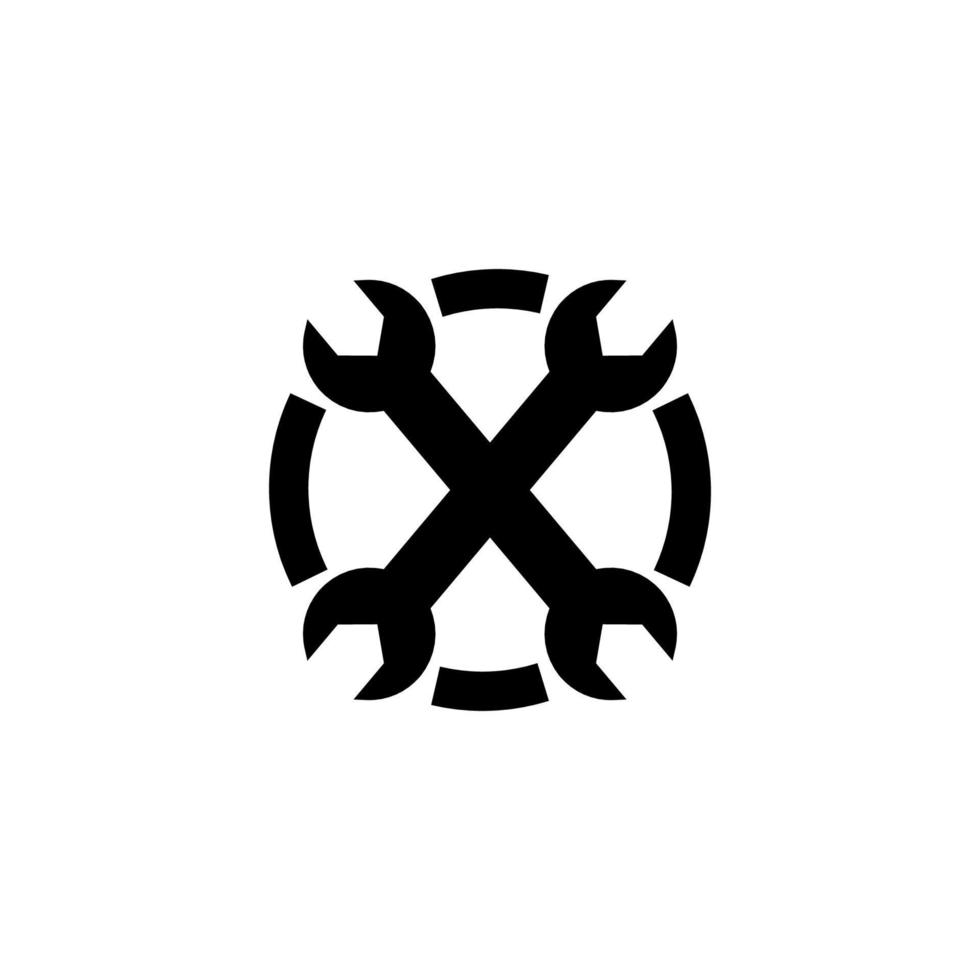Mecanic Circle Icon Vector Design