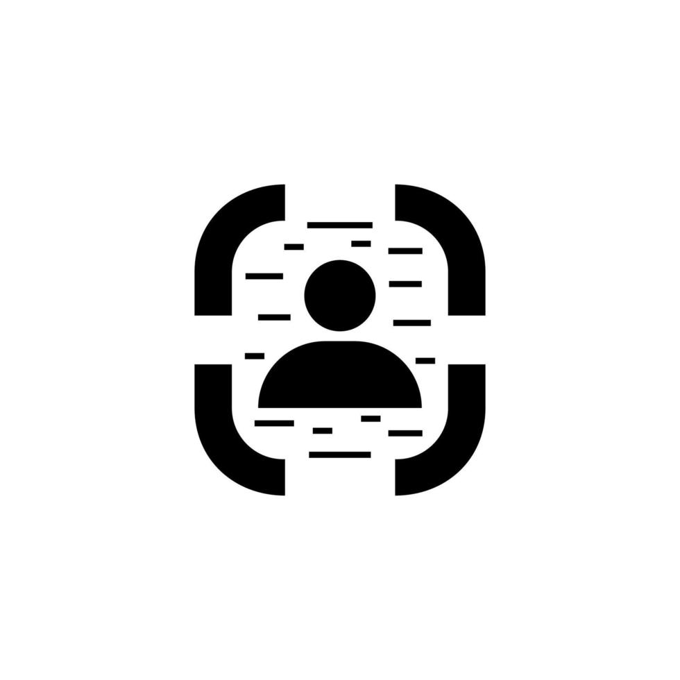 Scan User Icon Vector Design
