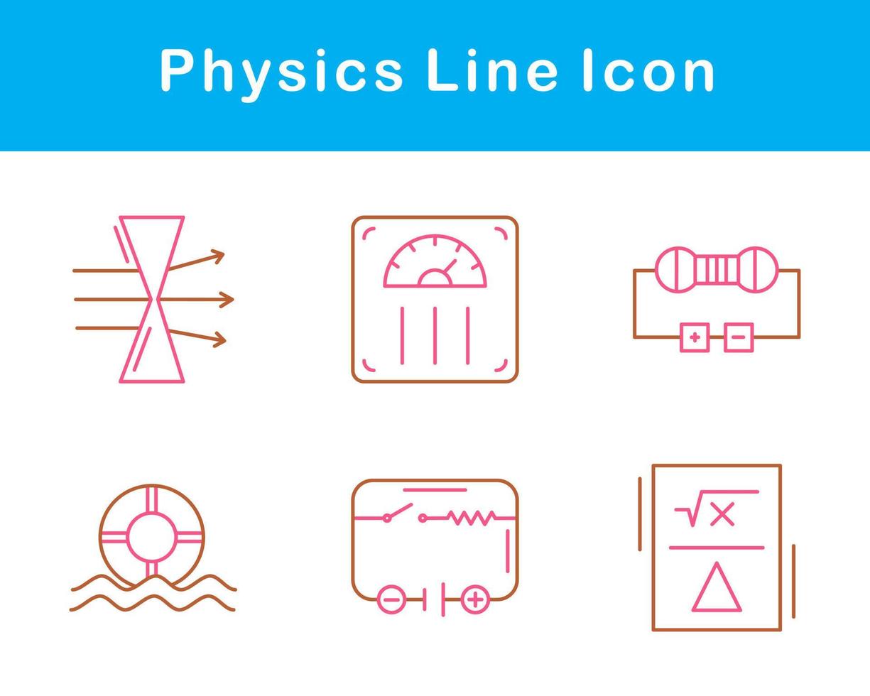 física vector icono conjunto