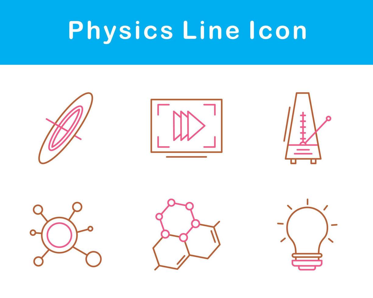 Physics Vector Icon Set