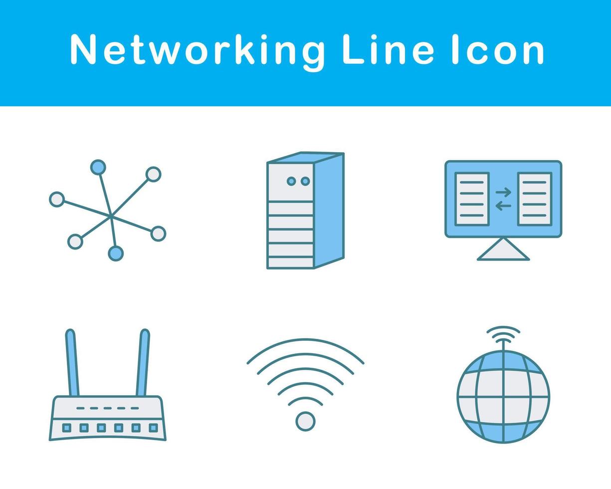 Networking Vector Icon Set