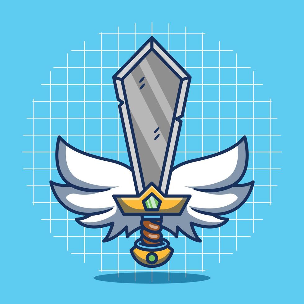 espada juego icono vector ilustración