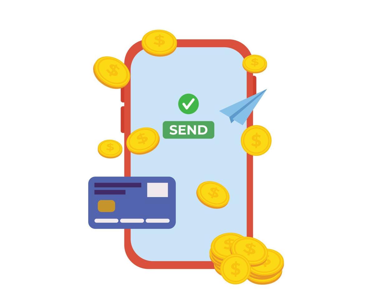 mobile payment icon. online payment icon using smartphone vector
