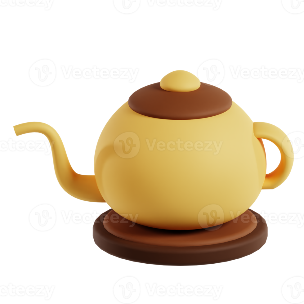 Coffee Pot 3D png